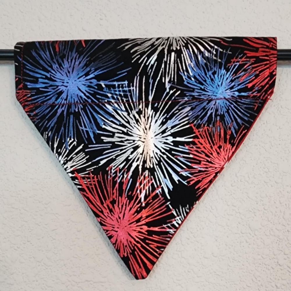SMALL Firework Metallic Shimmer  Dog Bandana